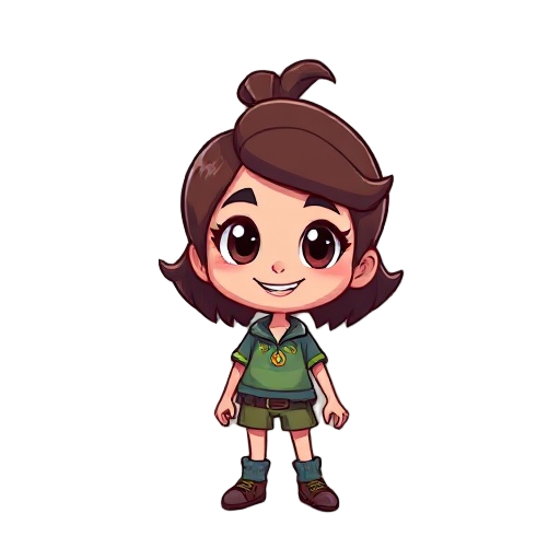 um personagem no estilo cartoon ela e um ingina brasileira