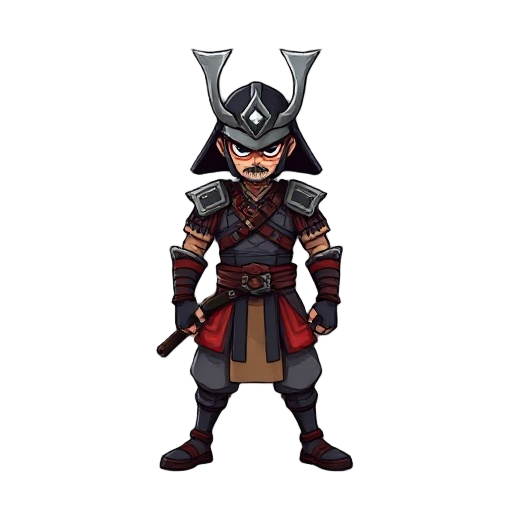 prompt: samurai  andando para direita