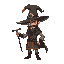 middle aged confident sorcerer fighter with a big hat and company uniform of assassins.