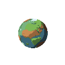 one planet no background, no blackout
