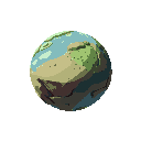 one planet no background, no blackout