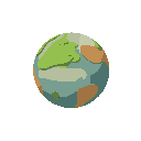 one planet no background, no blackout