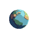 one planet no background, no blackout