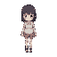 girl, straight hair with bangs,