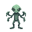 crea un mostro alien de 6 manos