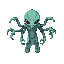 crea un mostro alien de 6 manos