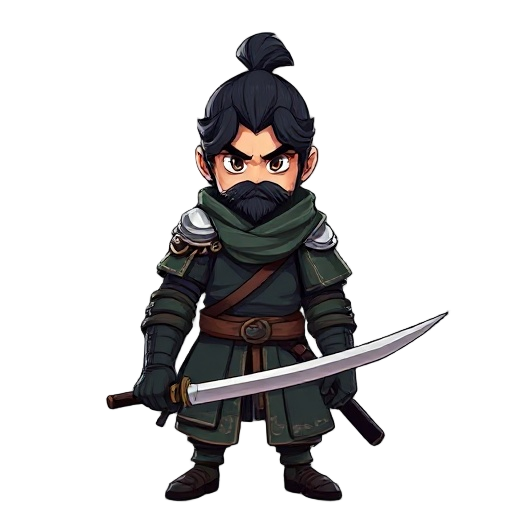 samouraï with very long sword