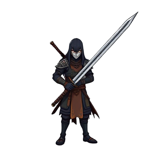 samouraï with very long sword