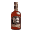 a near empty bottle of cheap rum