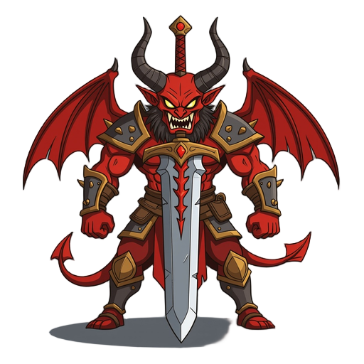a demonic sword