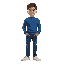 bruno mars wearing blue sweater, jeans, white shoes, highly detailed
