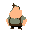 a fat regular man, from work, big nose