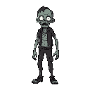 a zombie in a postapocalypse world
