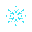 glowing cyan snowflake emblem, symmetrical and sharp, with icy magical aura"