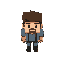 a minecraft like top down man