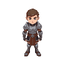 character wearing amour