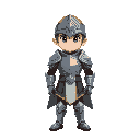 character wearing amour