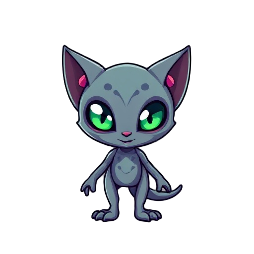 make a sprite of a feline alien