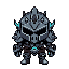 vortex armor terraria, front face, pixel, full armor, terraria style, 2d , with helmet, pixel art, terraria version