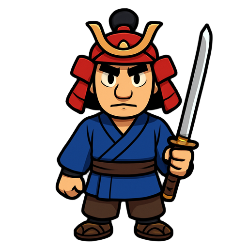 samurai with katana