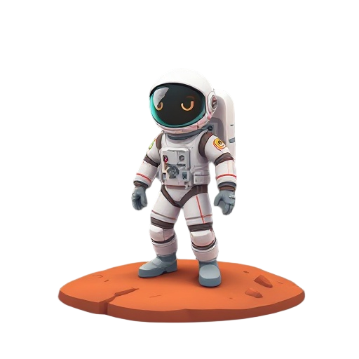 an astronaut on mars, realistic human proportions.
