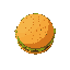 burger, top view
