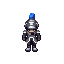 knight in silver armor, fantasy rpg style, flat colors, facing forward, consistent palette