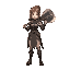 long axe wielding, templar woman