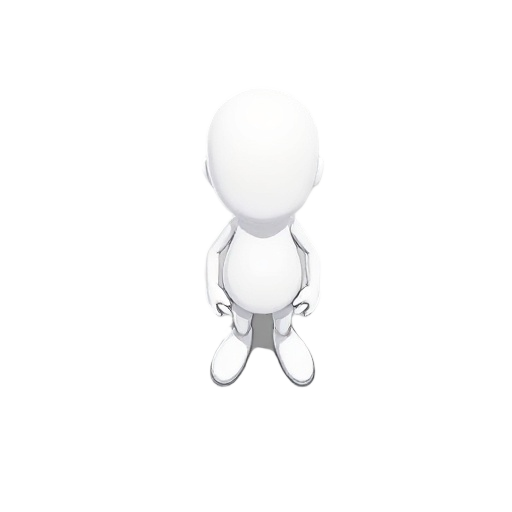 idk a plain white and featureless character?
