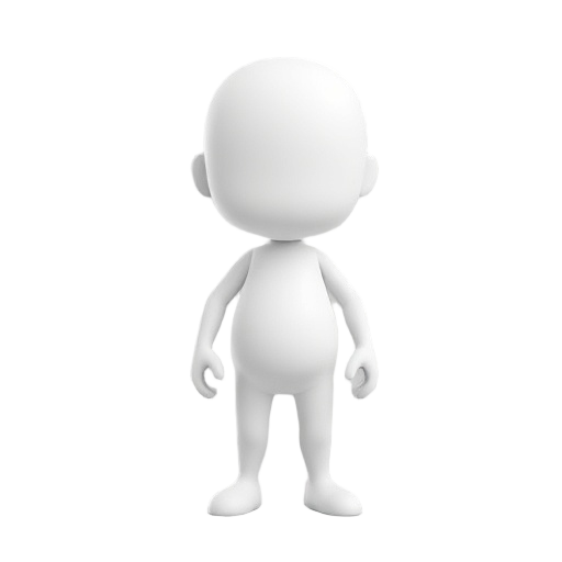 idk a plain white and featureless character?