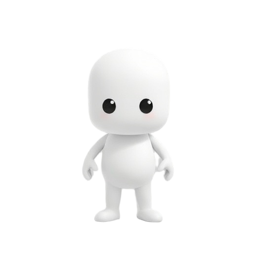 idk a plain white and featureless character?