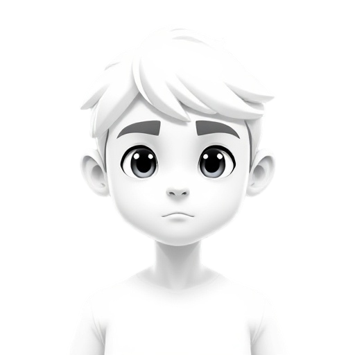 idk a plain white and featureless character?