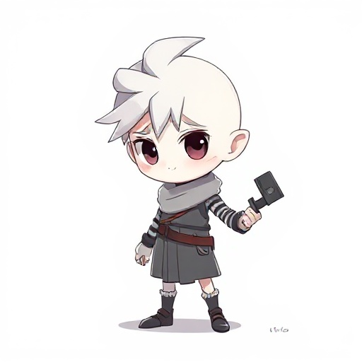 idk a plain white and featureless character?
