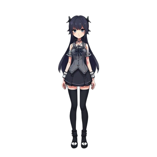 gothic anime woman
