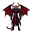 a highly detailed, anime-style illustration of diablo from that time i got reincarnated as a slime. he is a tall, elegant demon with black and red clothing, golden eyes, and sharp, refined facial feat