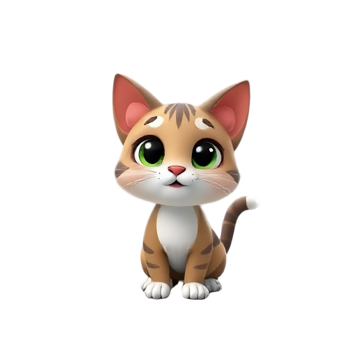 cat cartoon 3d