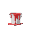 paint bucket with red paint
