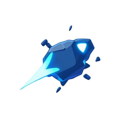 blue slashing ligth