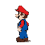 mario from side view in idle pose