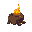 burning log