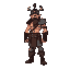 pixle art punk rock barbarian