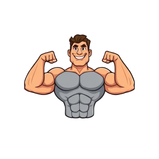 muscle man idle showing biceps