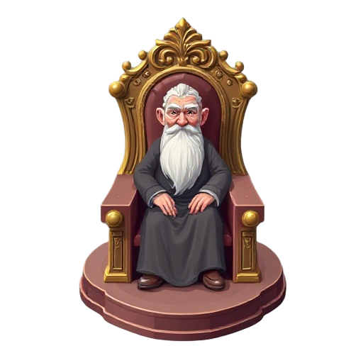 a very old and beautiful, luxurious throne for habbo
