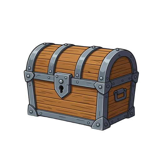 a wooden chest