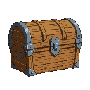 a wooden chest