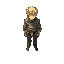 a top down, isometric, male hunter x hunter characters