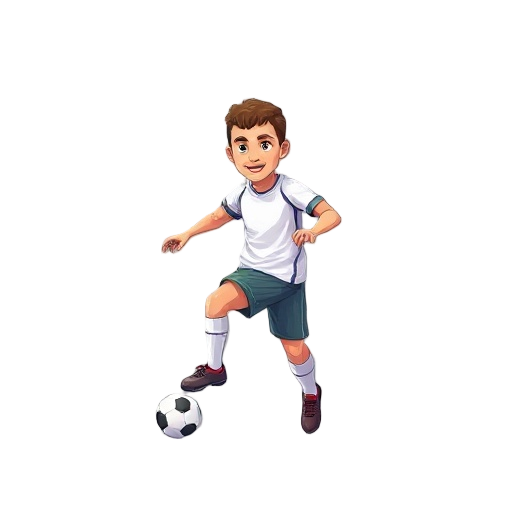 create a soccer player with neo geo style