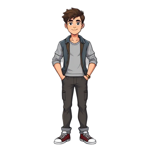 casual guy for an adventure game
