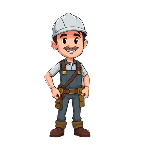 simple worker as man
