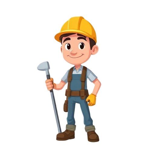 simple worker as man in iso graphic